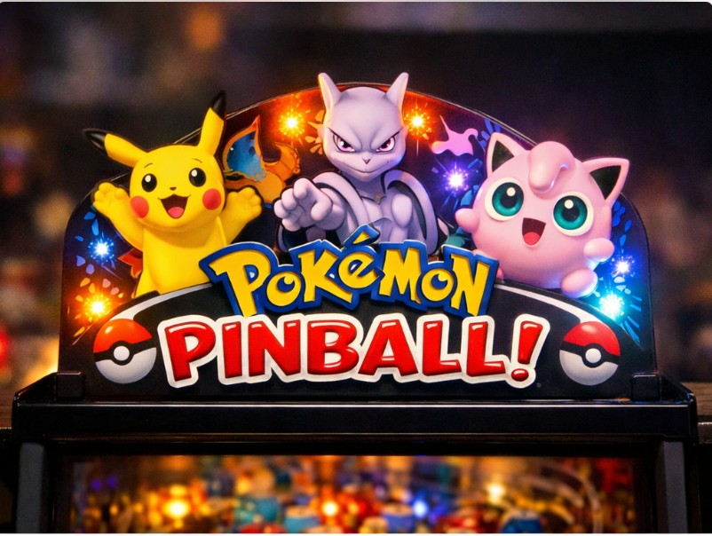 Pikachu pinball topper