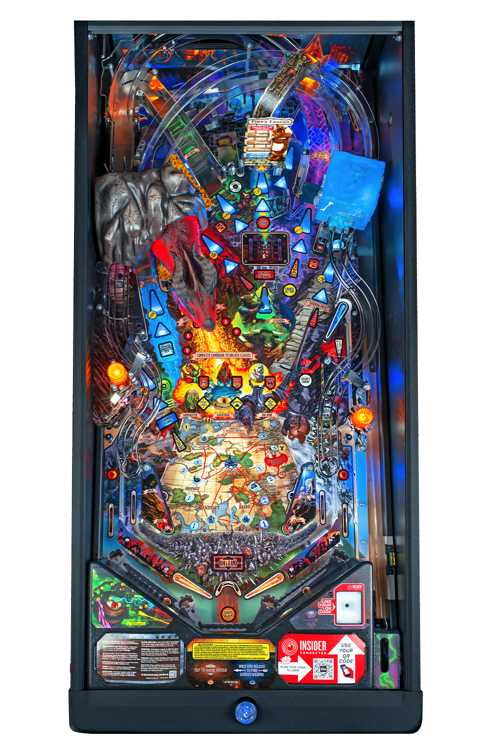 Dungeons & Dragons: The Tyrant’s Eye Pro Pinball Machine by Stern Pinball