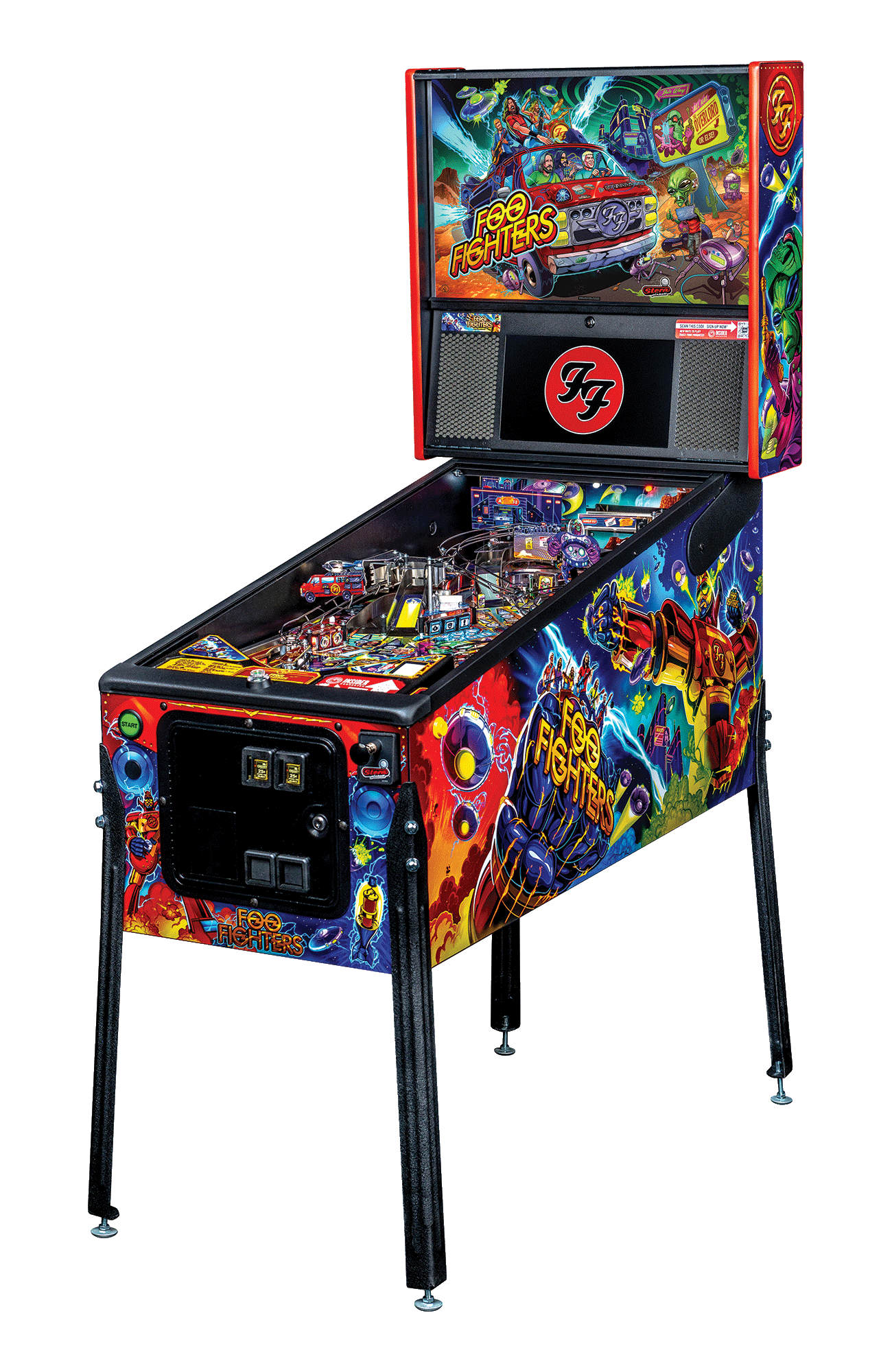 Foo Fighters Pro Pinball Machine by Stern Pinball