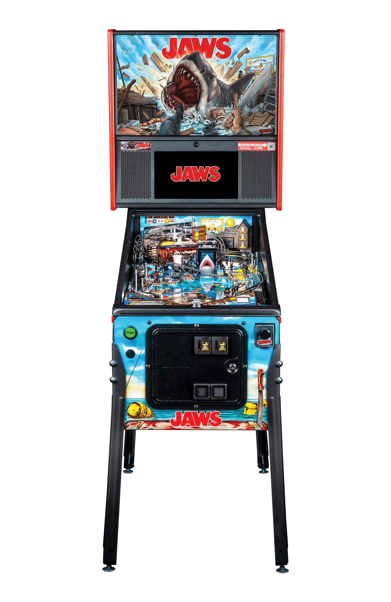 Jaws Premium Pinball Machine by Stern Pinball