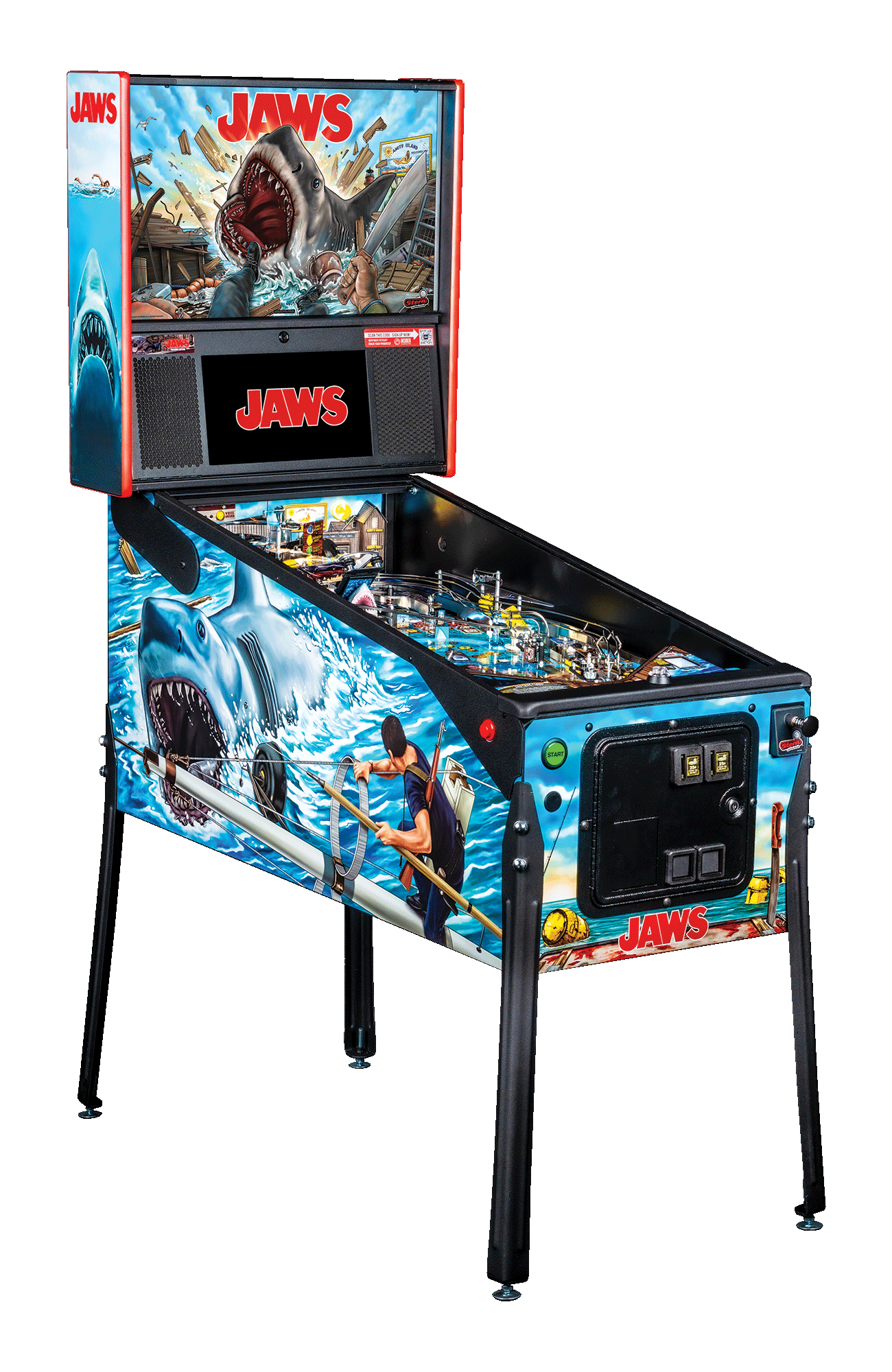 Jaws Premium Pinball Machine by Stern Pinball