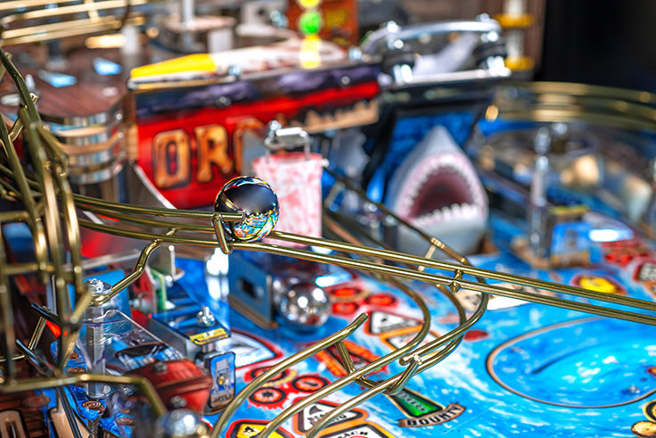 Jaws 50th Anniversary Premium Pinball Machine by Stern Pinball