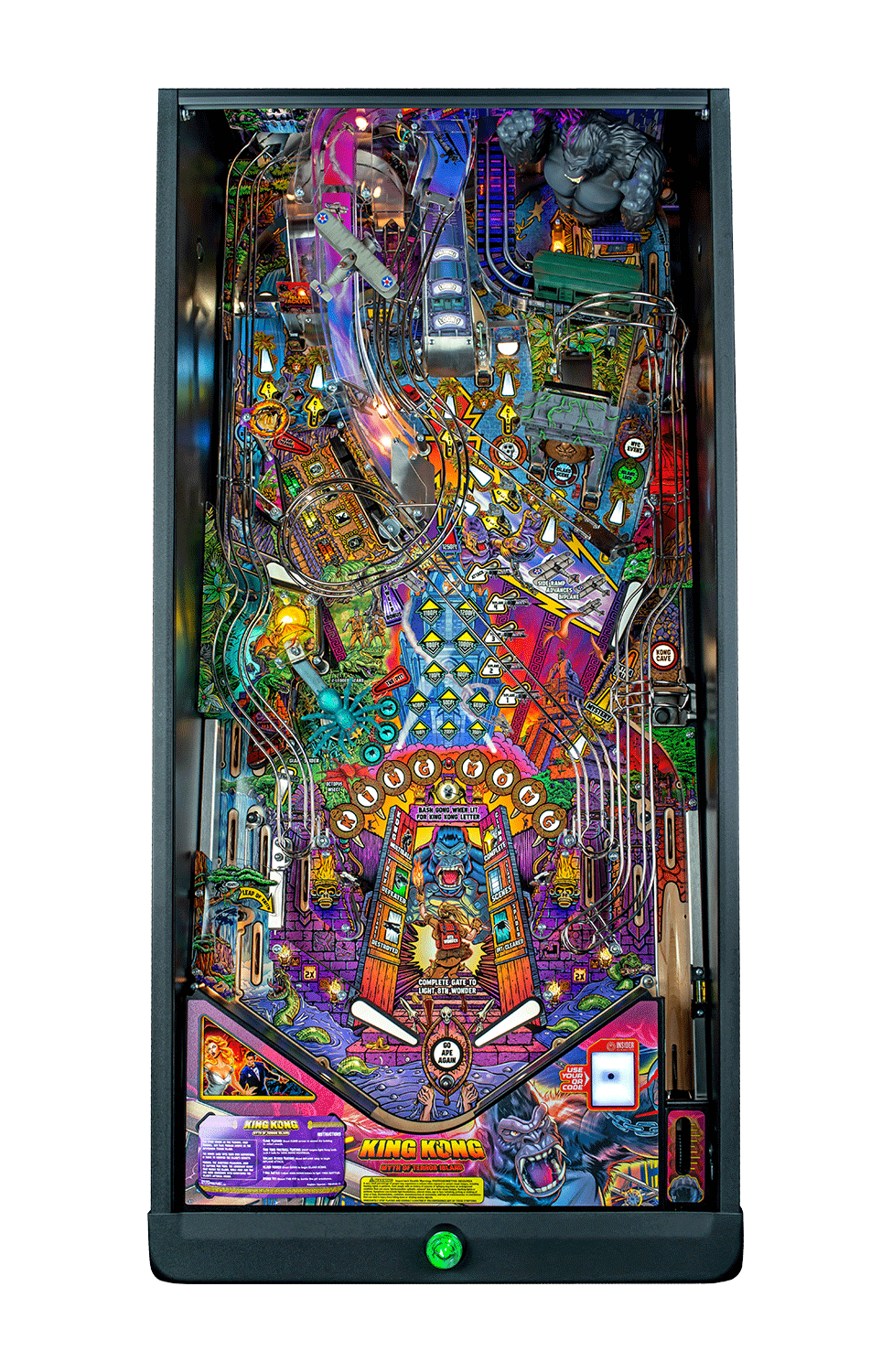 King Kong: Myth of Terror Island Premium Pinball Machine by Stern Pinball