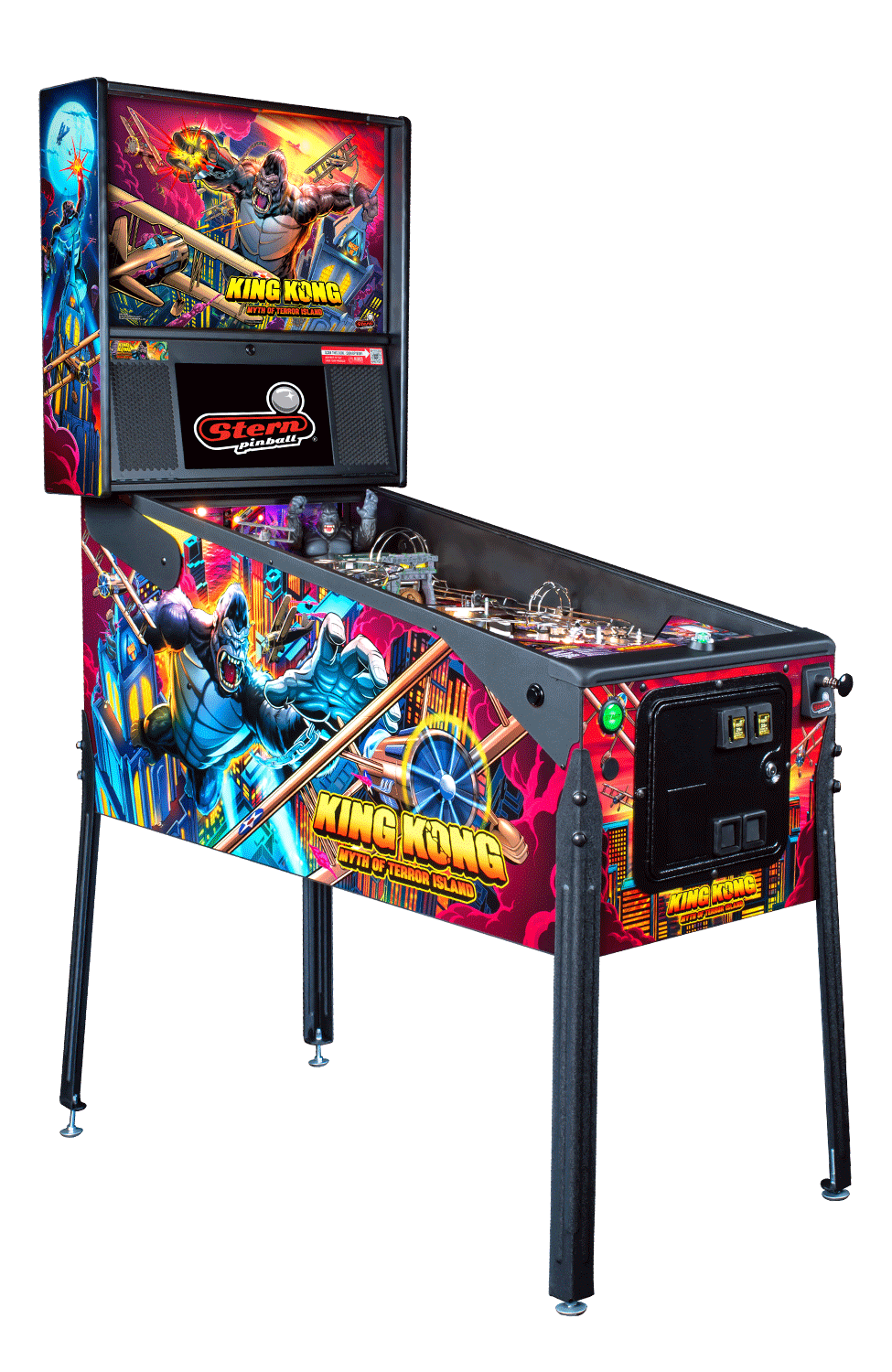 King Kong: Myth of Terror Island Premium Pinball Machine by Stern Pinball