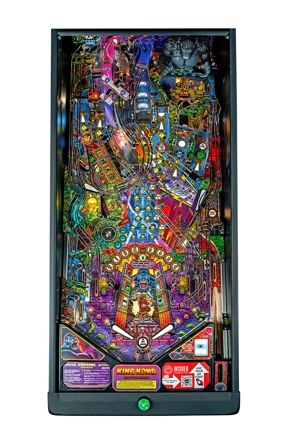 King Kong: Myth of Terror Island Pro Pinball Machine by Stern Pinball