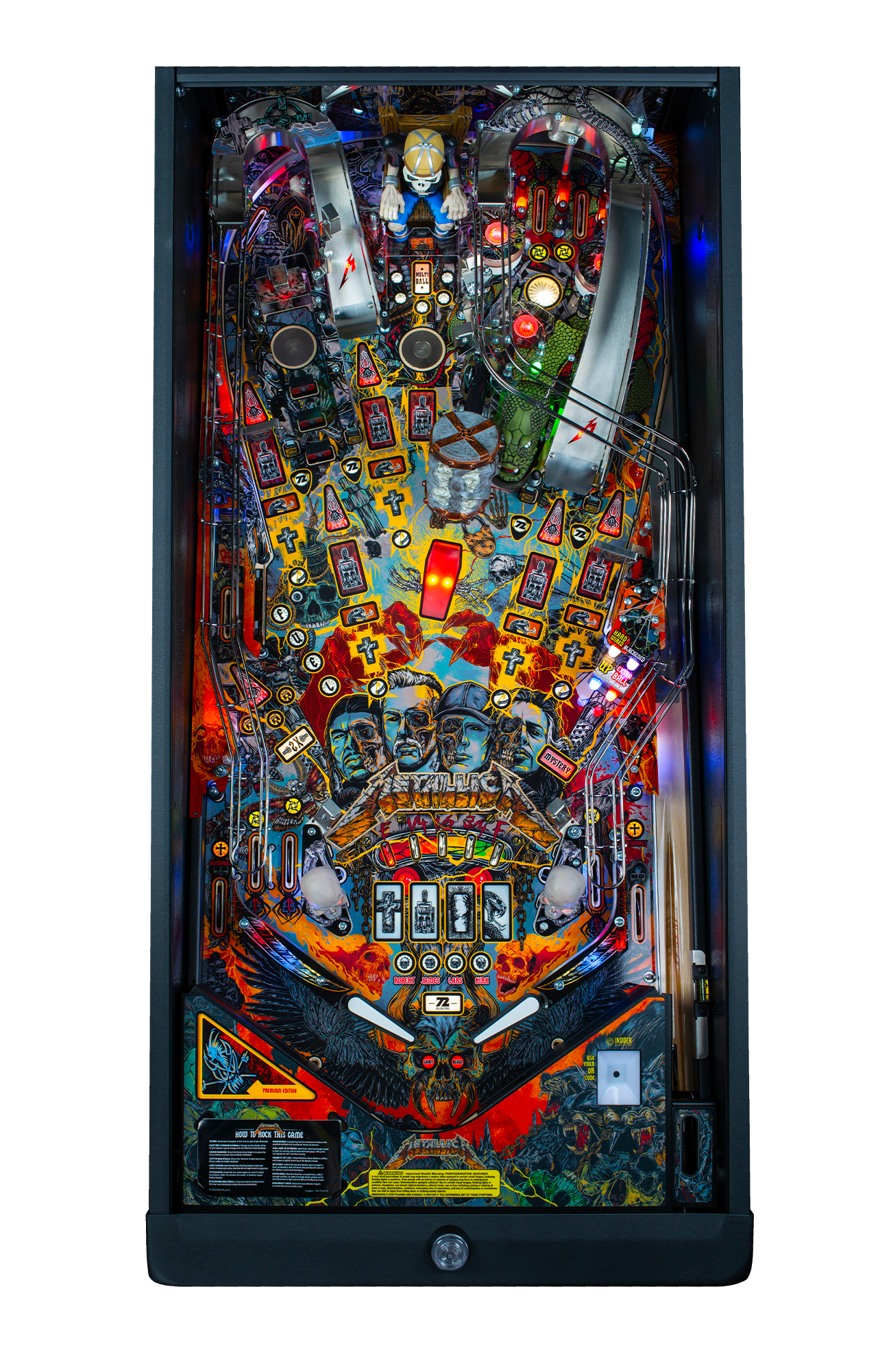 Metallica Remastered Premium Pinball Machine by Stern Pinball