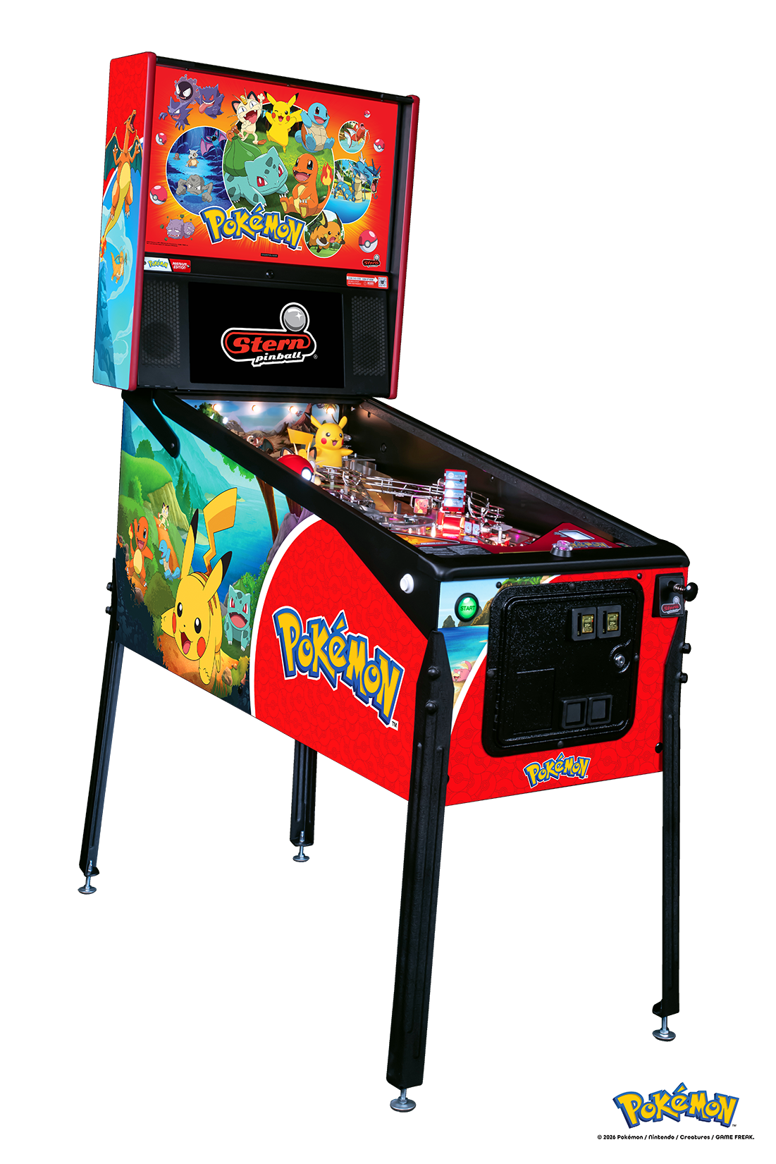 Pokemon Premium Pinball Machine by Stern Pinball