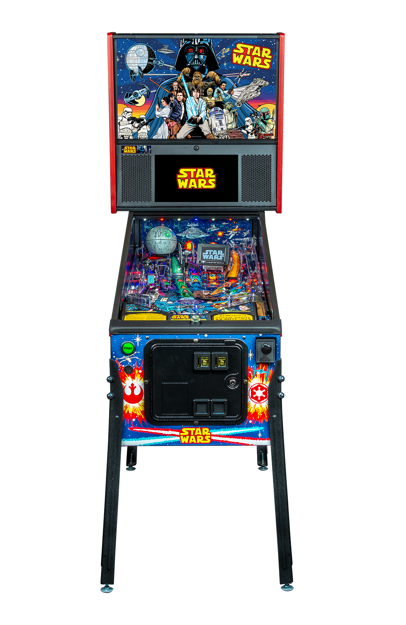 Star Wars Pro Comic Art Pinball Machine by Stern Pinball