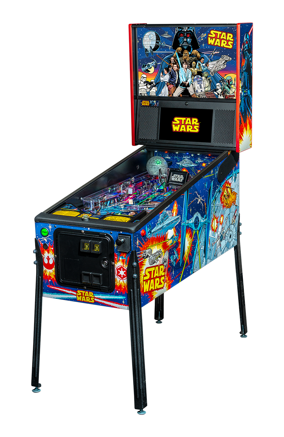 Star Wars Pro Comic Art Pinball Machine by Stern Pinball