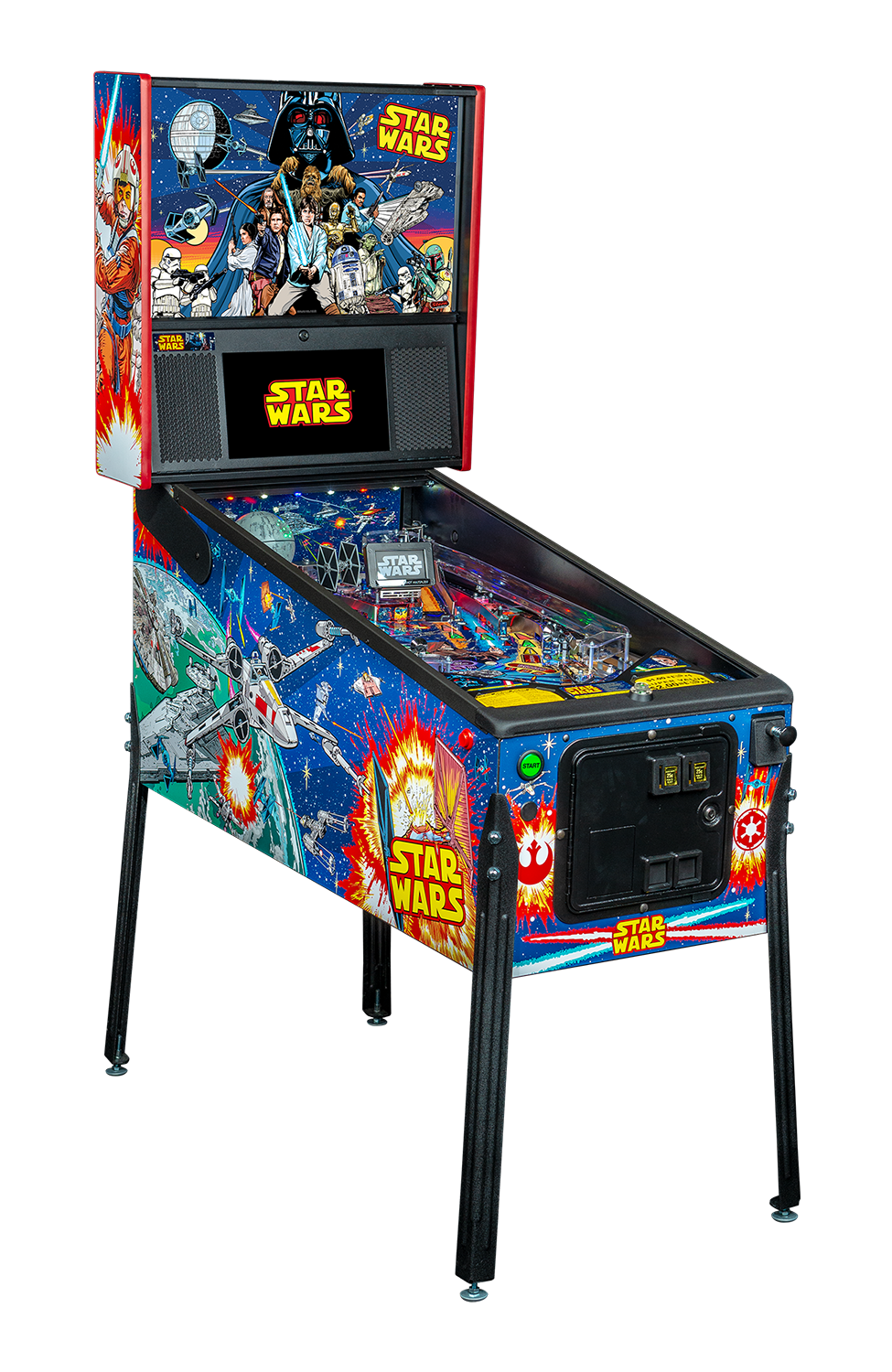 Star Wars Pro Comic Art Pinball Machine by Stern Pinball