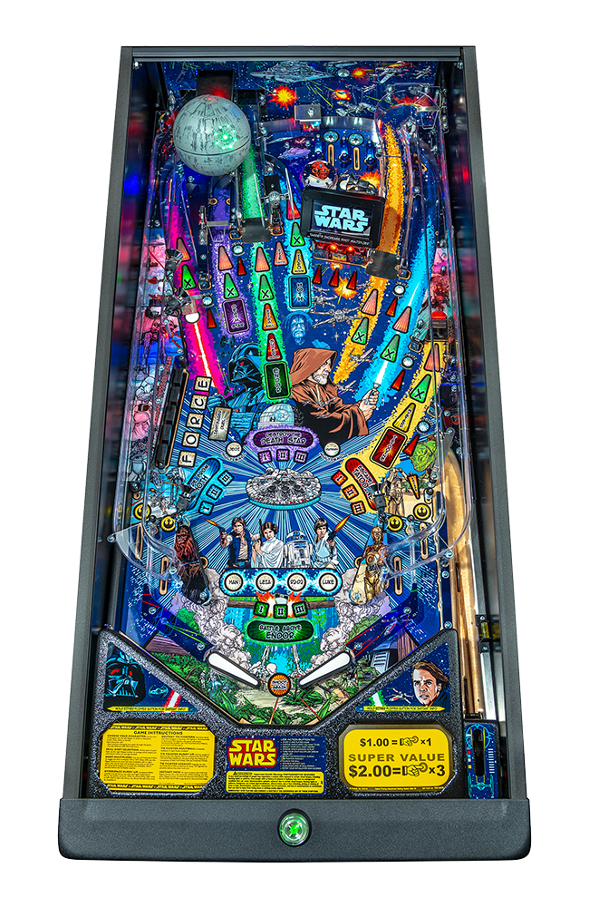 Star Wars Pro Comic Art Pinball Machine by Stern Pinball