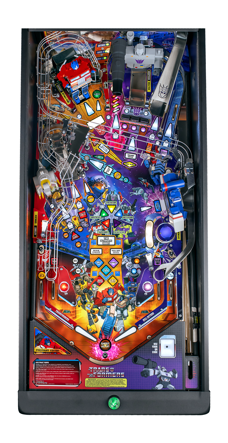 Transformers More Than Meets the Eye Premium Pinball Machine by Stern Pinball