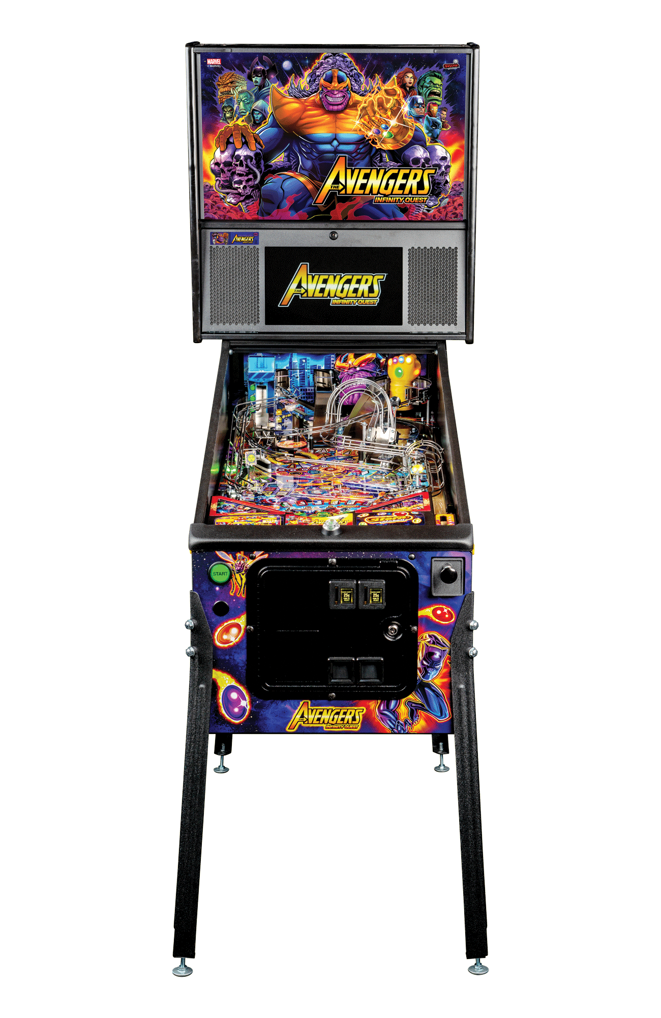 Avengers: Infinity Quest Premium Pinball Machine by Stern Pinball