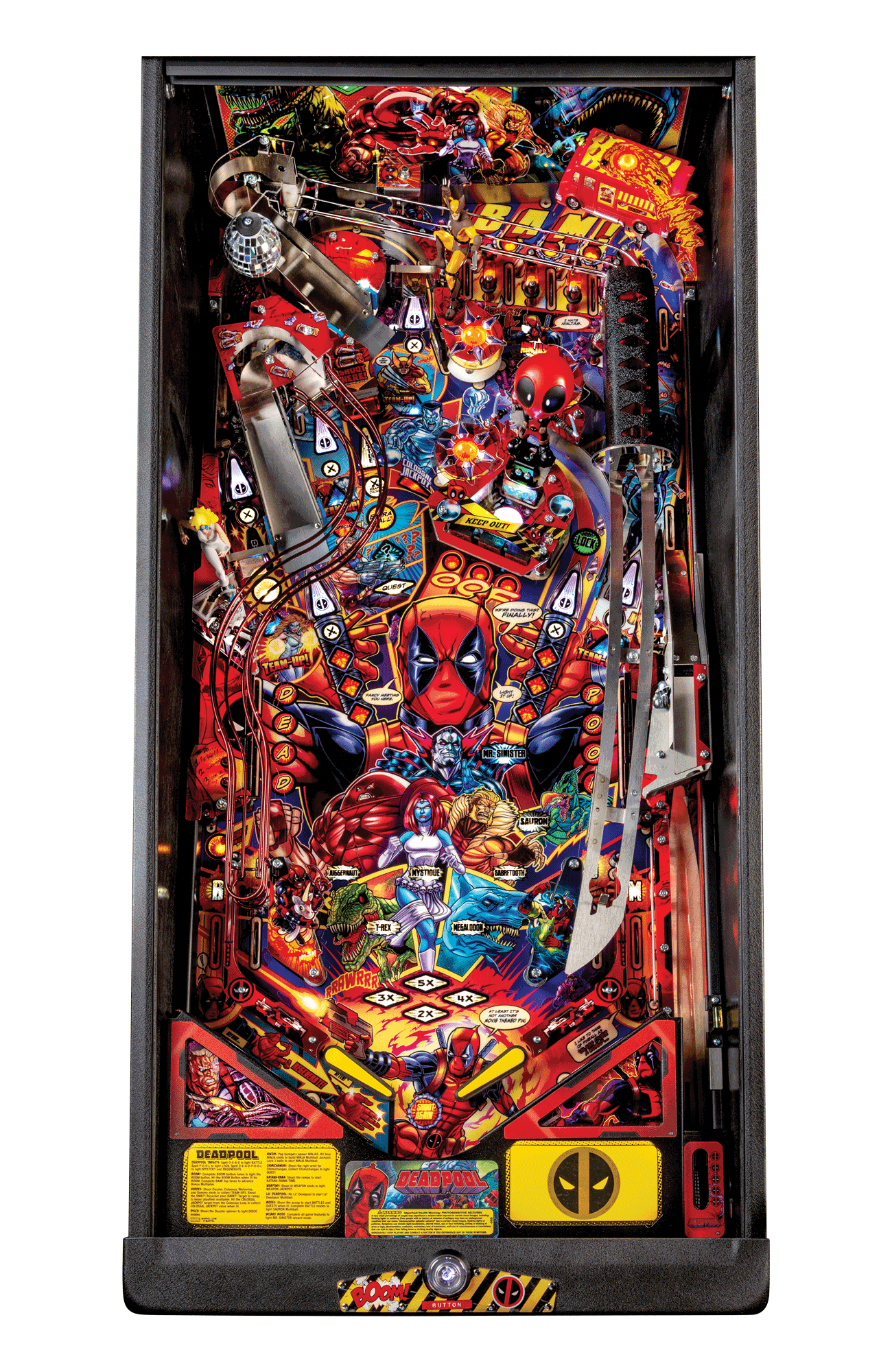 Deadpool Premium Pinball Machine by Stern Pinball