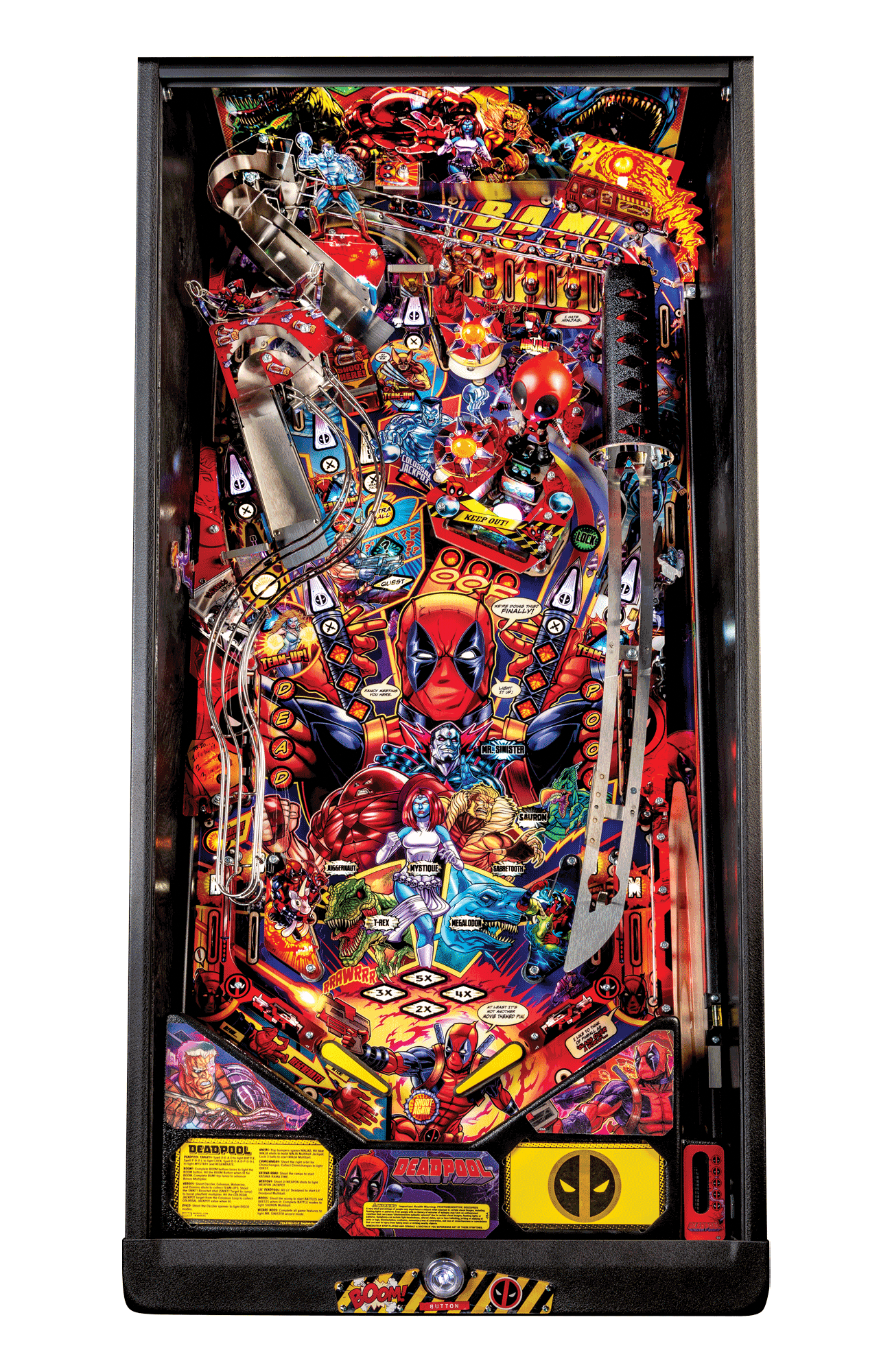 Deadpool Pro Pinball Machine by Stern Pinball