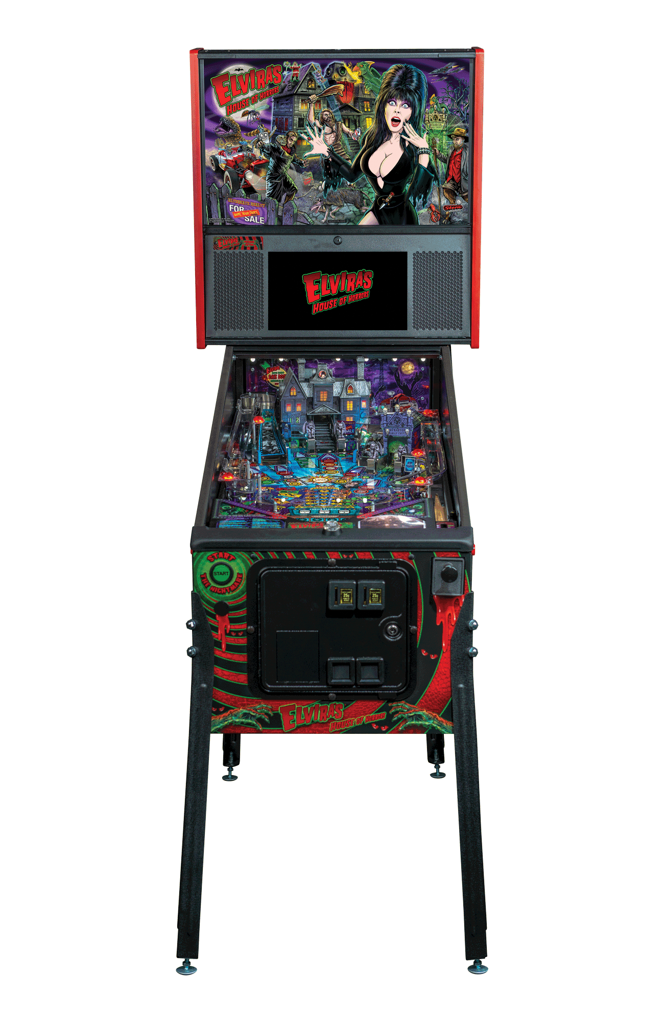 Elvira's House of Horrors Premium Pinball Machine by Stern Pinball