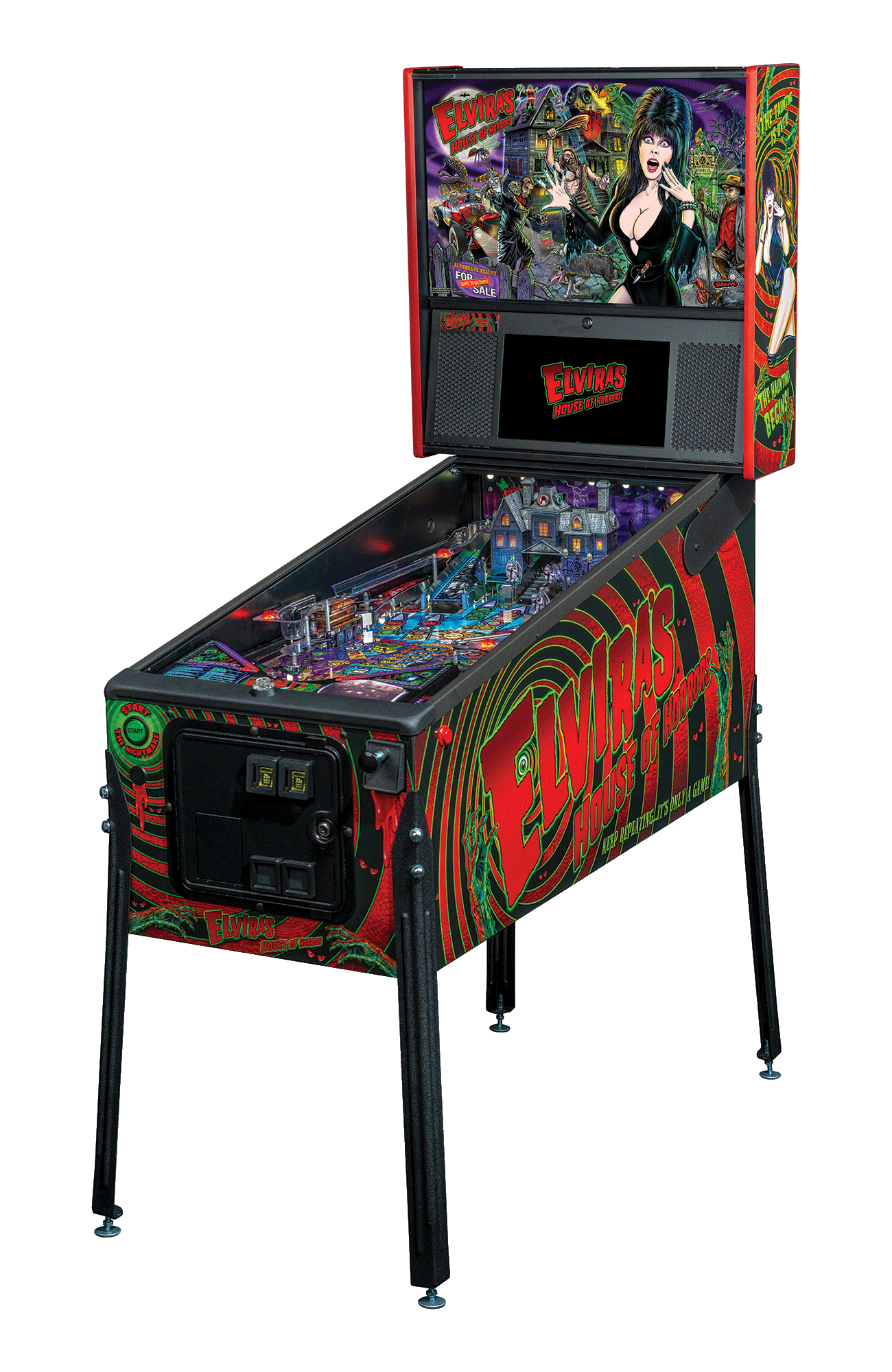 Elvira's House of Horrors Premium Pinball Machine by Stern Pinball