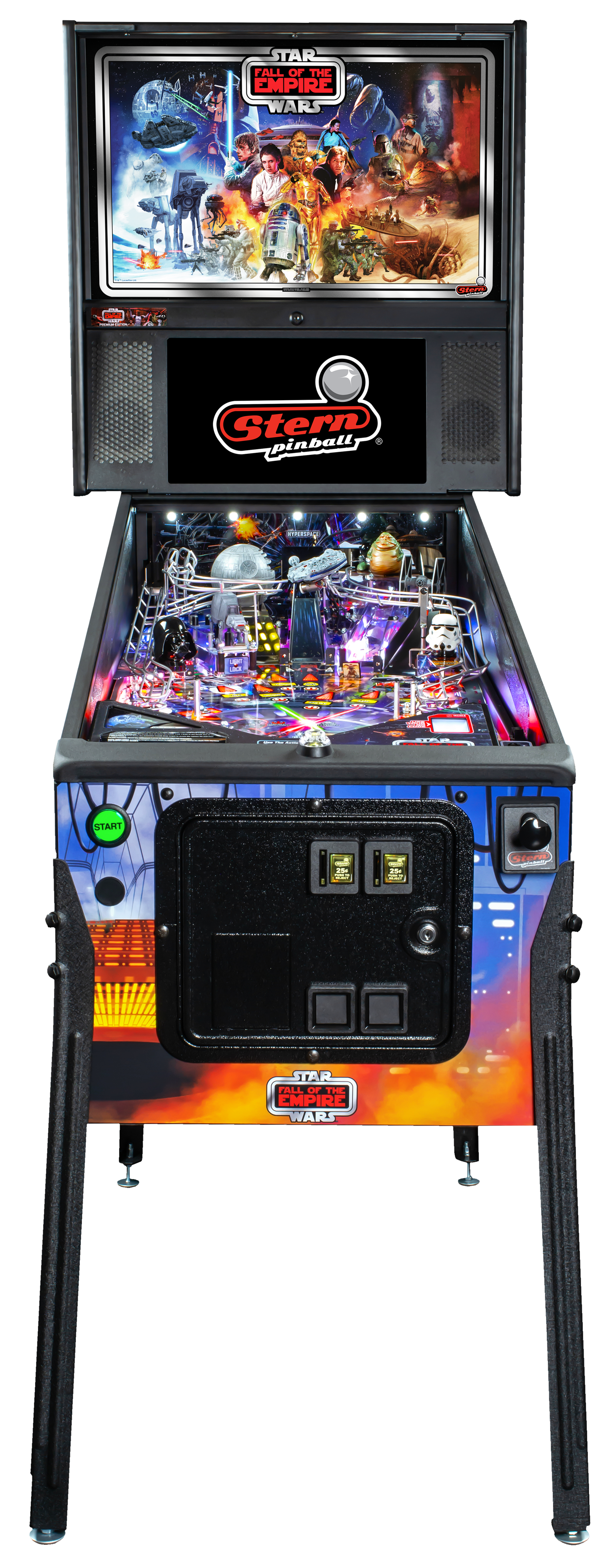 Star Wars: Fall of the Empire Premium Pinball Machine by Stern Pinball
