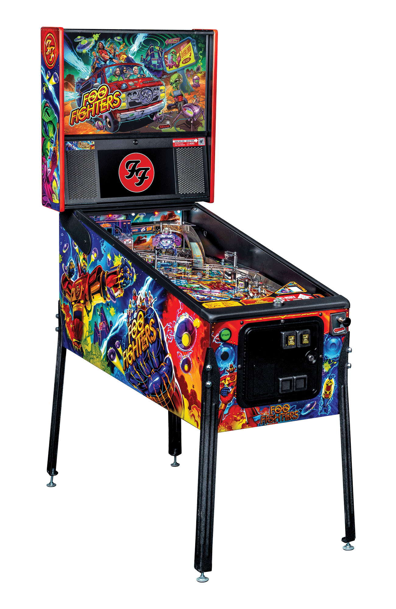 Foo Fighters Pro Pinball Machine by Stern Pinball