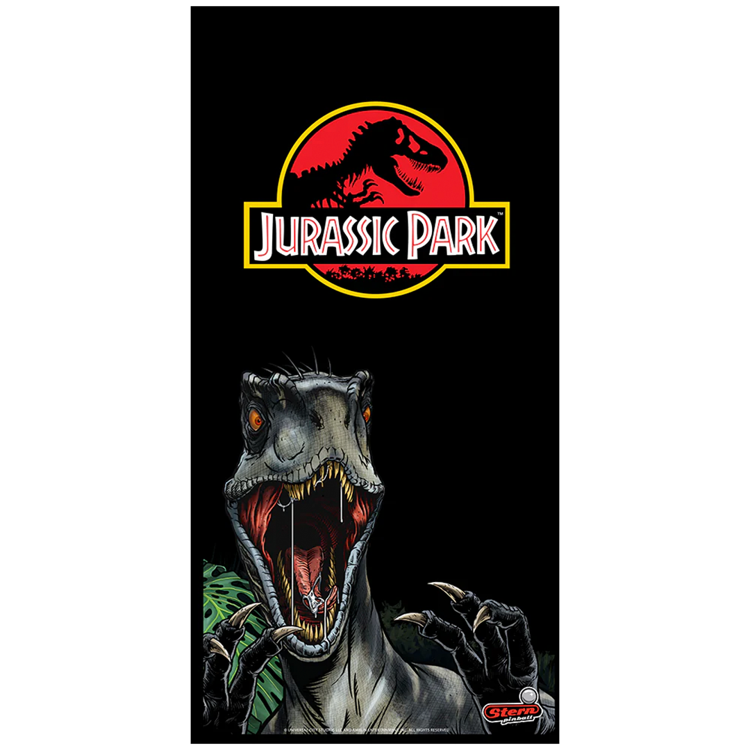 Jurassic Park Glass Dust Cover by Stern Pinball