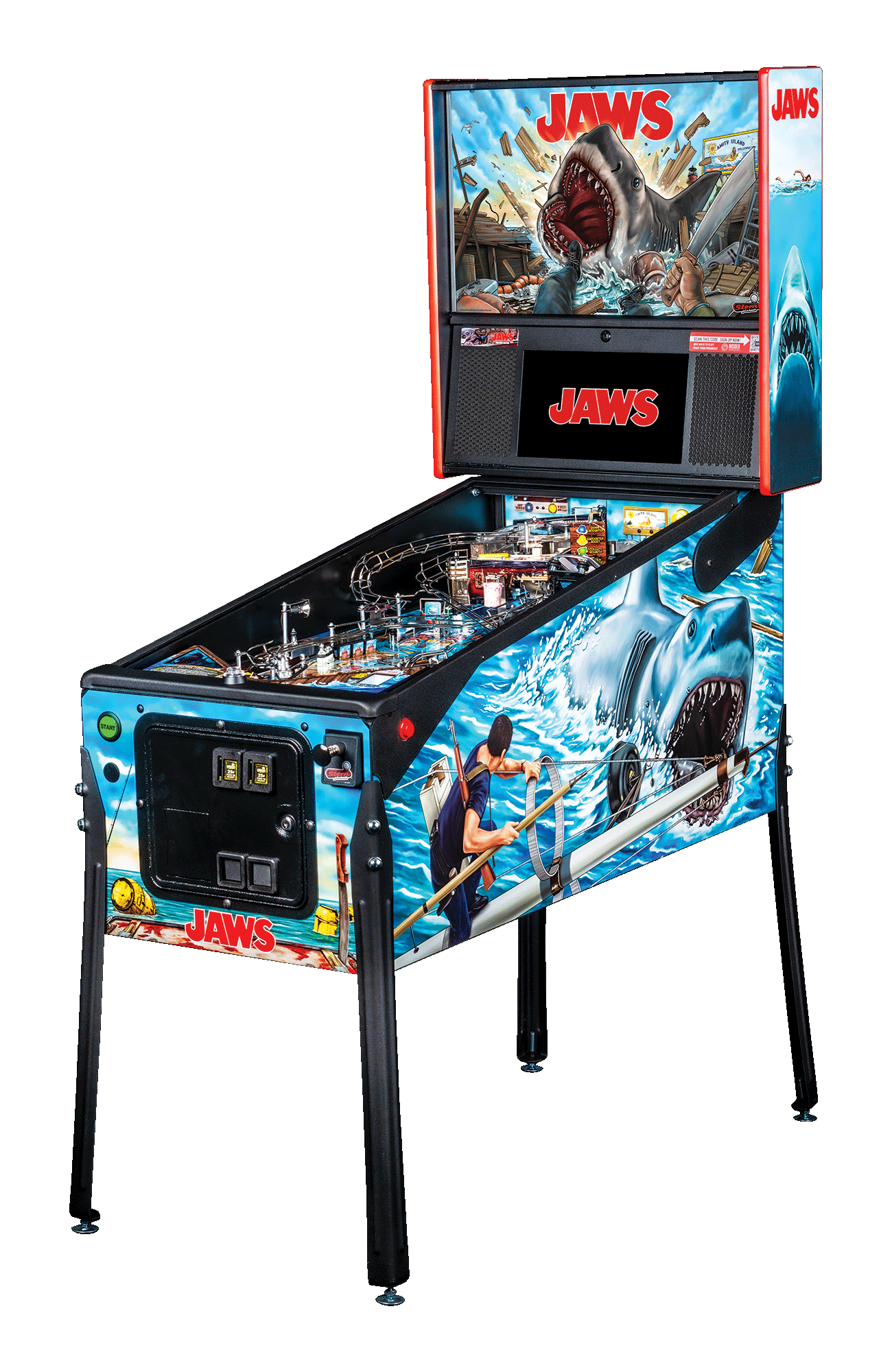 Jaws Premium Pinball Machine by Stern Pinball