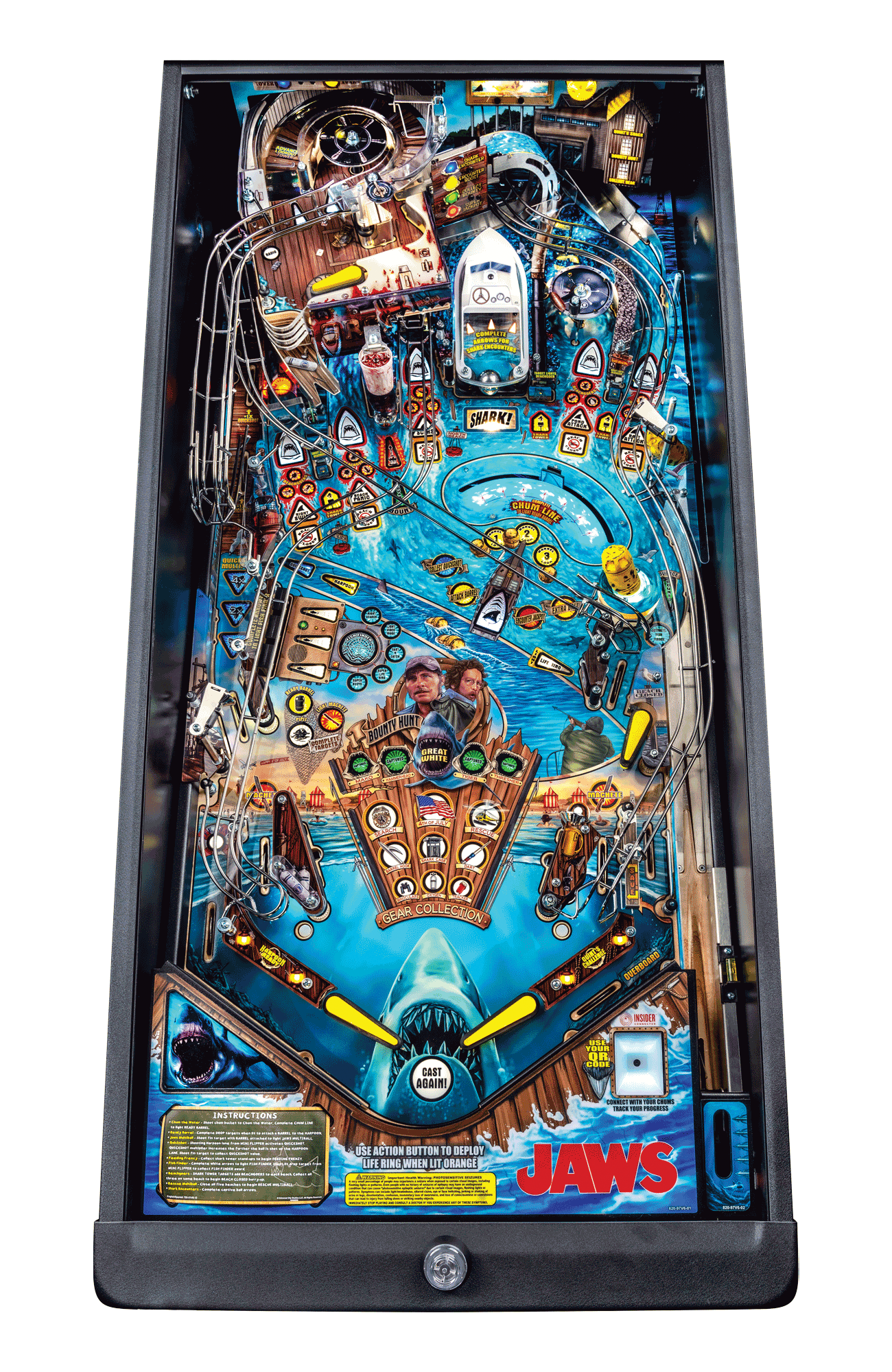 Jaws Premium Pinball Machine by Stern Pinball