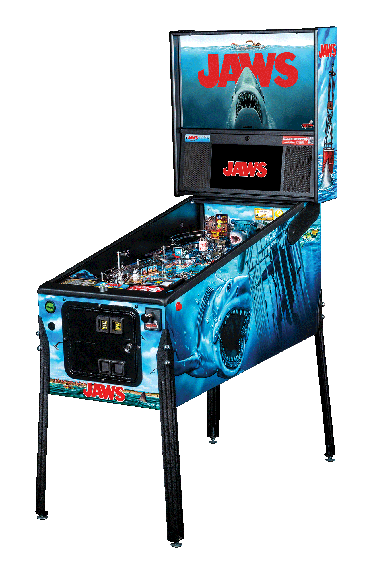 Jaws Pro Pinball Machine by Stern Pinball