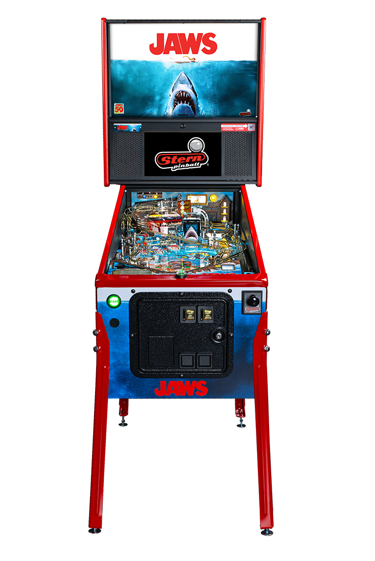 Jaws 50th Anniversary Premium Pinball Machine by Stern Pinball