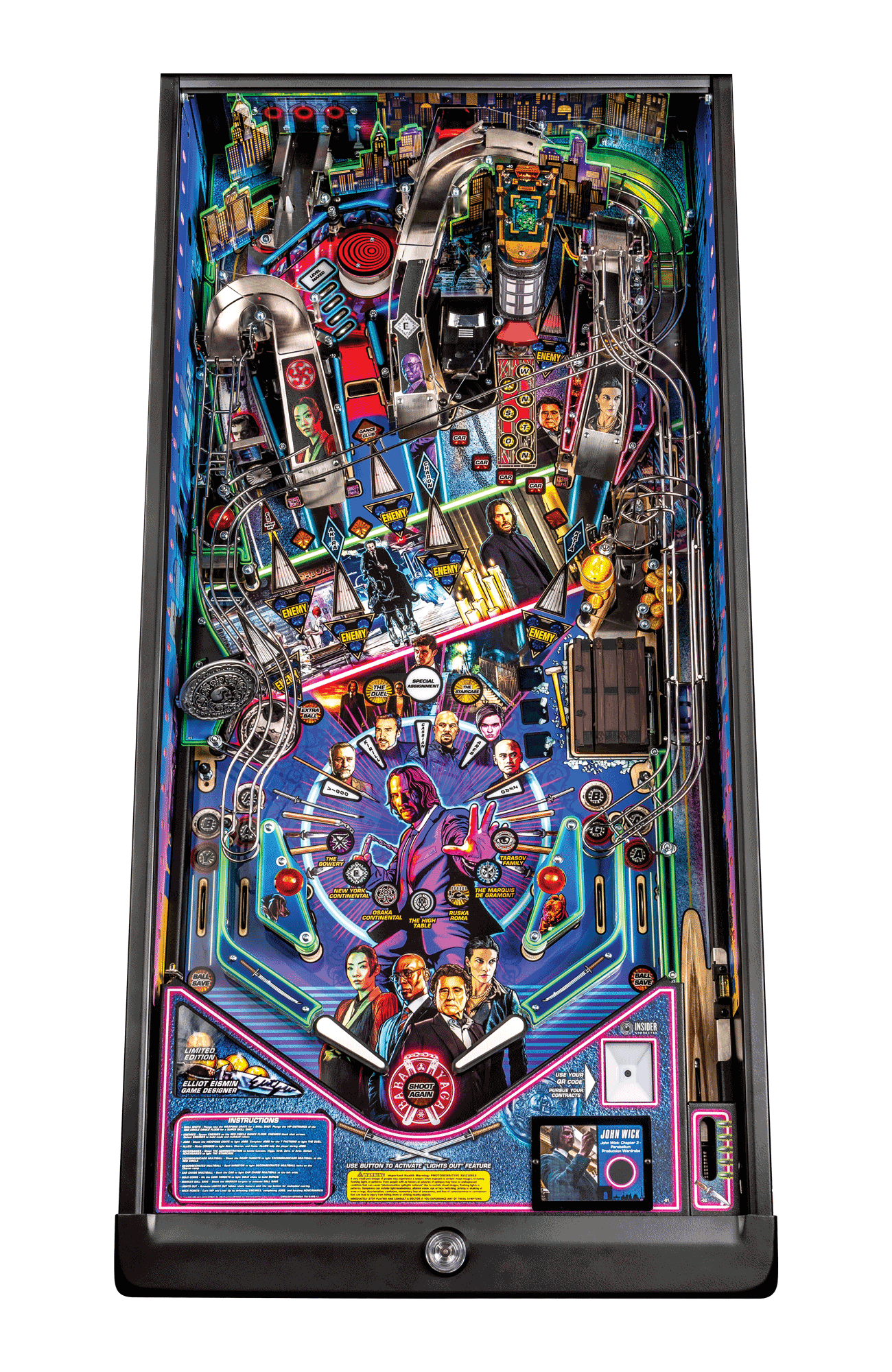 John Wick Limited Edition Pinball Machine by Stern Pinball