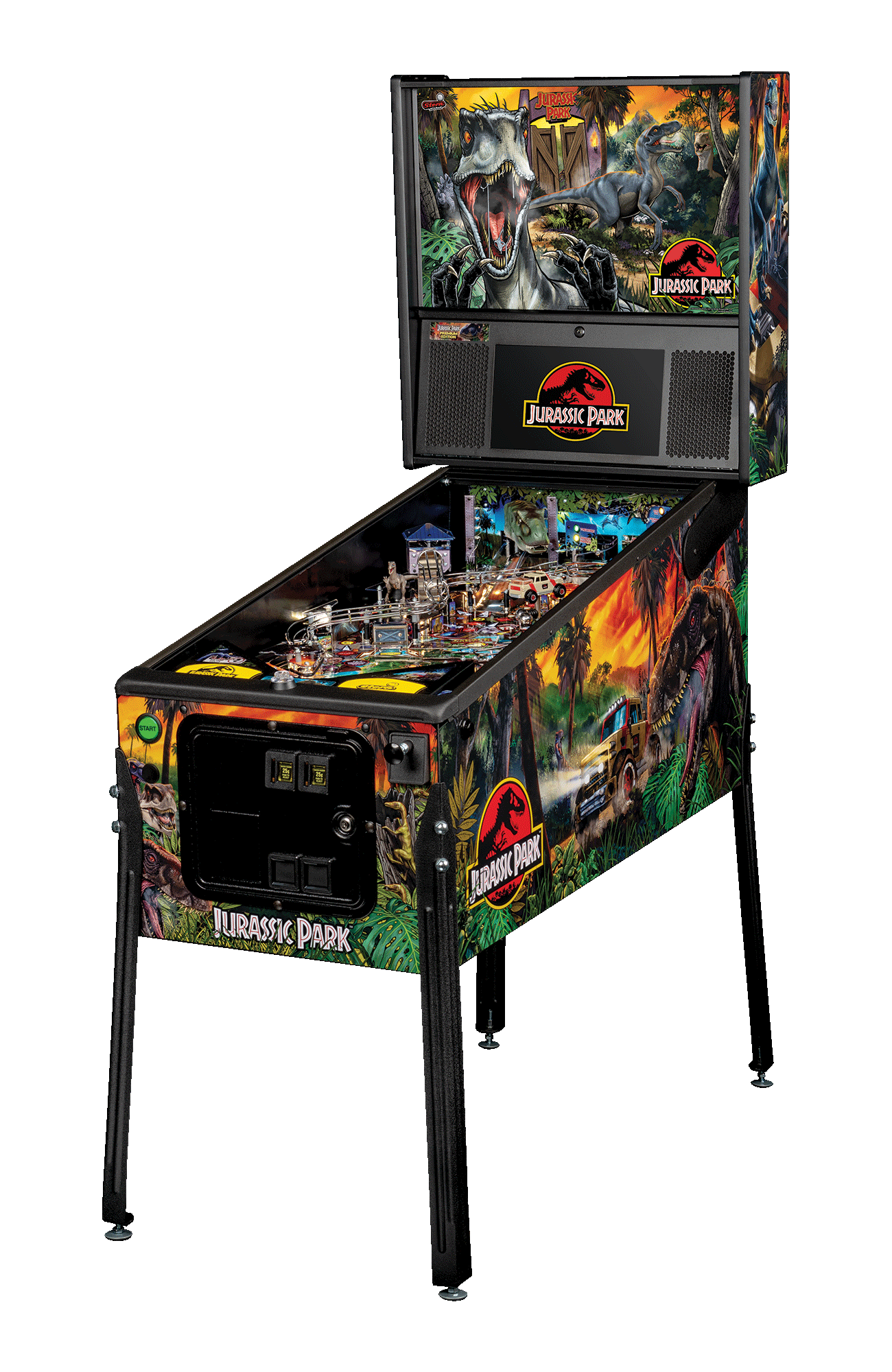 Jurassic Park Premium Pinball Machine by Stern Pinball