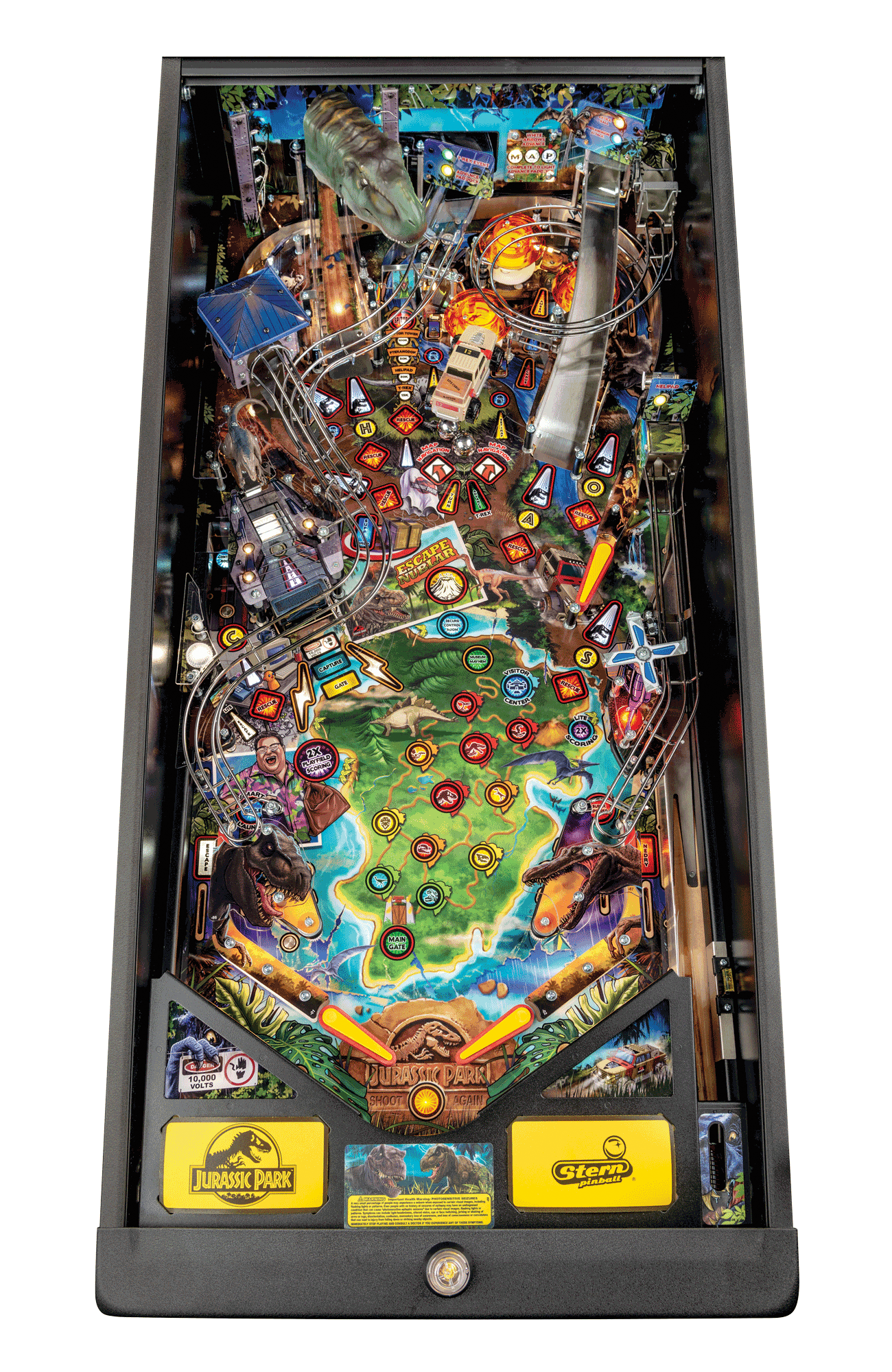 Jurassic Park Premium Pinball Machine by Stern Pinball