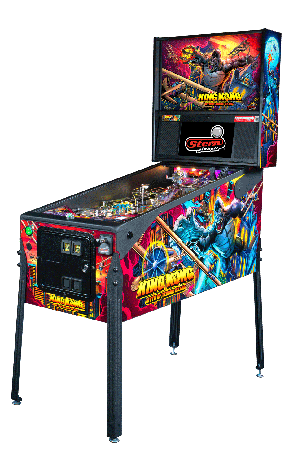 King Kong: Myth of Terror Island Premium Pinball Machine by Stern Pinball