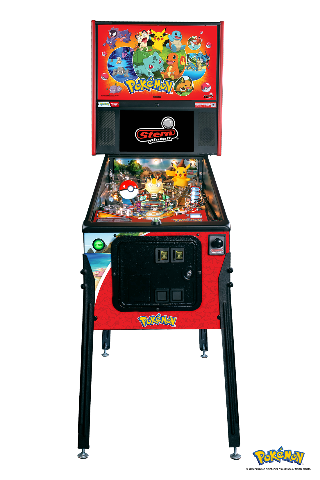 Pokemon Premium Pinball Machine by Stern Pinball