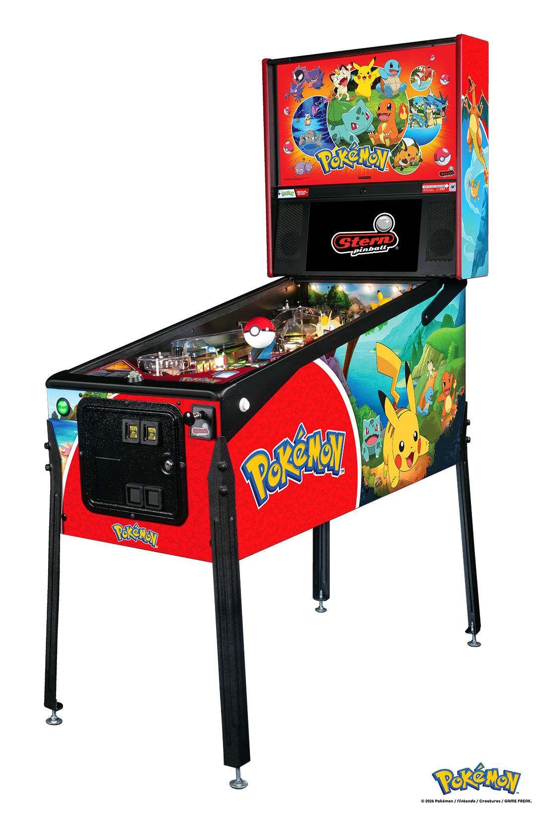 Pokemon Premium Pinball Machine by Stern Pinball