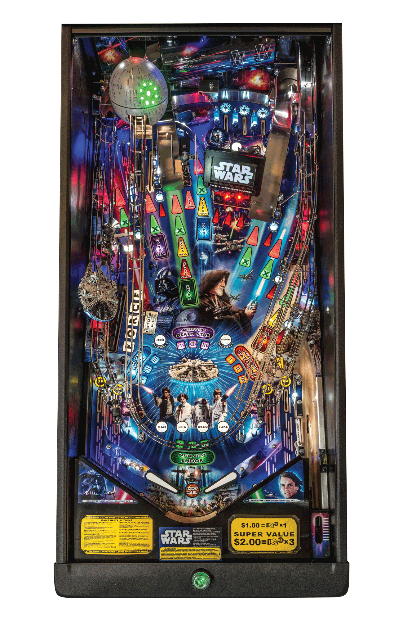 Star Wars Premium Pinball Machine by Stern Pinball